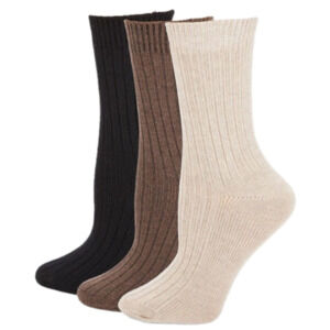 NWT French Connection Women's 3 Pack Luxe Wool Crew Socks 4-10